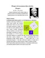 Summaries, Notes 'Pitagora devums ģeometrijas attīstībā', 1.
