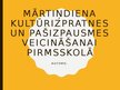 Presentations 'Mārtiņdiena kultūrizpratnes un pašizpausmes veicināšanai pirmsskolā', 1.