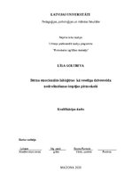 Term Papers 'Bērna emocionālās labizjūtas  kā veselīga dzīvesveida nodrošināšanas iespējas pi', 1.