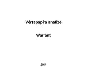 Research Papers 'Security Analysis: Warrant (Finance)', 7.