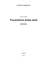 Research Papers 'Traumatisms darba vietā', 1.