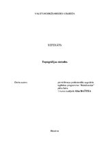 Research Papers 'Topogrāfijas metodes', 1.