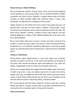Essays 'The value of nature for mental well-being', 3.
