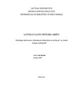 Research Papers 'Latvijas Valsts vēstures arhīvs', 1.
