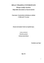 Research Papers 'Finanšu instrumenti. Naudas un kapitāla tirgus', 1.