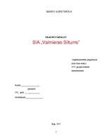 Practice Reports 'Prakses atskaite. SIA "Valmieras Siltums"', 1.