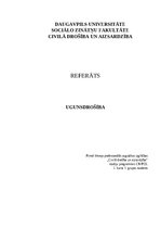 Research Papers 'Ugunsdrošība', 1.