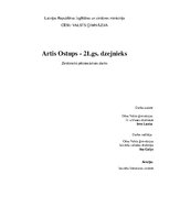 Research Papers 'Artis Ostups - jaunais 21.gadsimta rakstnieks', 1.