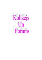 Summaries, Notes 'Romas Kolizejs un Forums', 1.