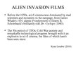 Presentations 'Films About Aliens in 1950s', 9.