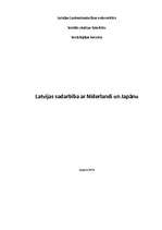 Research Papers 'Latvijas sadarbība ar Nīderlandi un Japānu', 1.