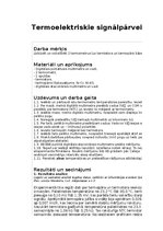 Samples 'Termoelektriskie signālpārveidotāji', 1.