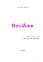 Research Papers 'Reklāma', 1.
