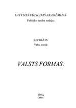 Research Papers 'Valsts formas', 1.