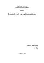 Research Papers 'Leonardo da Vinči un viņa ieguldījums mūsdienās', 1.