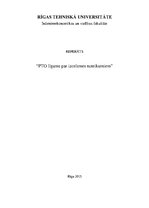 Research Papers 'PTO līgums par izcelsmes noteikumiem', 1.
