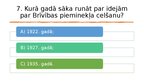 Presentations 'Viktorīna par Latvijas un Pasaules vēsturi', 14.