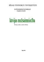 Research Papers 'Latvijas mežsaimniecība', 1.
