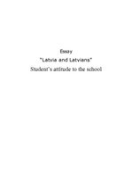 Essays 'Students Attitude to the School', 1.