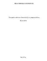 Research Papers 'Transporta uzdevumu formalizācija un programmēšana', 1.