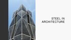 Presentations 'Steel in Architecture', 1.