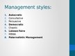Presentations 'Management Styles', 4.