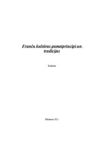 Research Papers 'Franču kultūras pamatprincipi', 1.