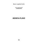 Business Plans 'Biznesa plāns', 1.