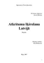 Research Papers 'Atkritumu šķirošana Latvijā', 1.