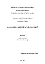 Research Papers 'Darbaspēka tirgus īpatnības Latvijā', 1.