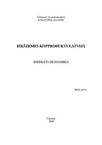 Research Papers 'Iekšzemes kopprodukts Latvijā', 1.