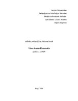 Research Papers 'Jans Amoss Komenskis', 1.