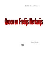 Research Papers 'Fredijs Merkurijs un grupa "Queen"', 1.