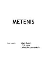 Research Papers 'Metenis', 1.