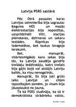 Essays 'Latvija PSRS sastāvā', 1.