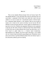 Summaries, Notes 'British vs. American English', 1.