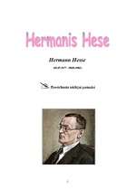Research Papers 'Hermanis Hese - biogrāfija un literārā daiļrade', 1.