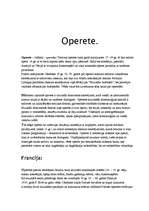 Summaries, Notes 'Operetes vēsture', 1.