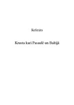 Research Papers 'Krusta kari pasaulē un Baltijā', 1.