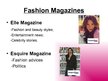 Presentations 'Fashion Magazines', 6.
