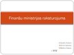 Presentations 'Finanšu ministrijas raksturojums', 1.