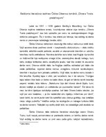 Essays 'Reālisma literatūras iezīmes Čārlza Dikensa romānā "Olivera Tvista piedzīvojumi"', 1.