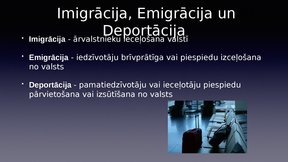 Presentations 'Iedzīvotāju migrācijas problēma Latvijā', 6.