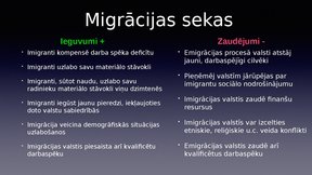 Presentations 'Iedzīvotāju migrācijas problēma Latvijā', 7.