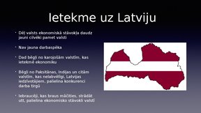 Presentations 'Iedzīvotāju migrācijas problēma Latvijā', 8.