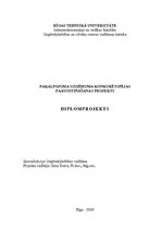 Term Papers 'Pakalpojuma uzņēmuma konkurētspējas paaugstināšanas projekts', 1.