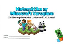 Presentations 'Matemātika ar Minecraft varoņiem: zināšanu pārbaudes uzdevumi 1.–2. klasei', 1.