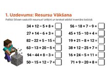 Presentations 'Matemātika ar Minecraft varoņiem: zināšanu pārbaudes uzdevumi 1.–2. klasei', 2.