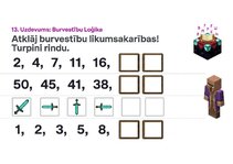 Presentations 'Matemātika ar Minecraft varoņiem: zināšanu pārbaudes uzdevumi 1.–2. klasei', 14.