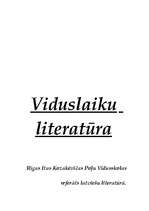Research Papers 'Viduslaiku literatūra', 1.